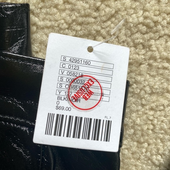 NEVER WORN URBAN OUTFITTERS SHINY LEATHER PANTS - Picture 2 of 6